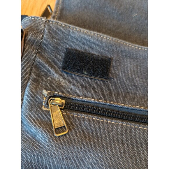 Cargoit Cross Body Bag Purse Black Gray Canvas Utility Zipper Pockets - Picture 6 of 8